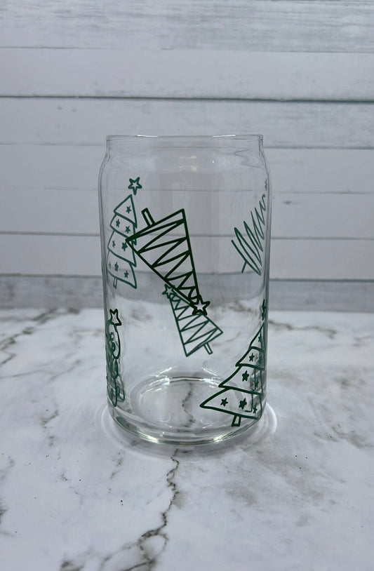 Trees glass cup