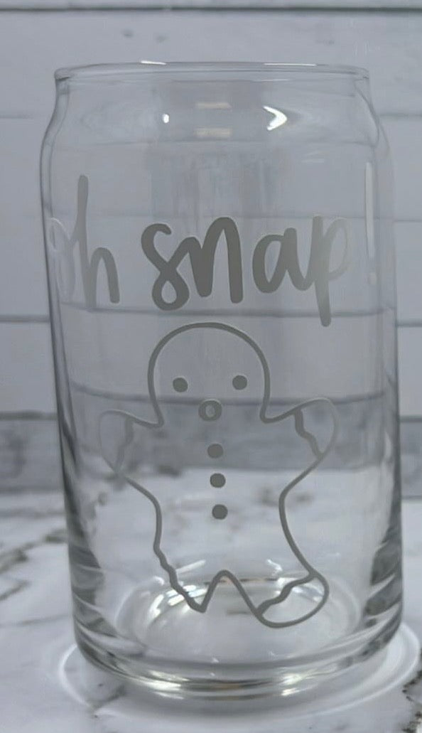 Oh Snap glass cup