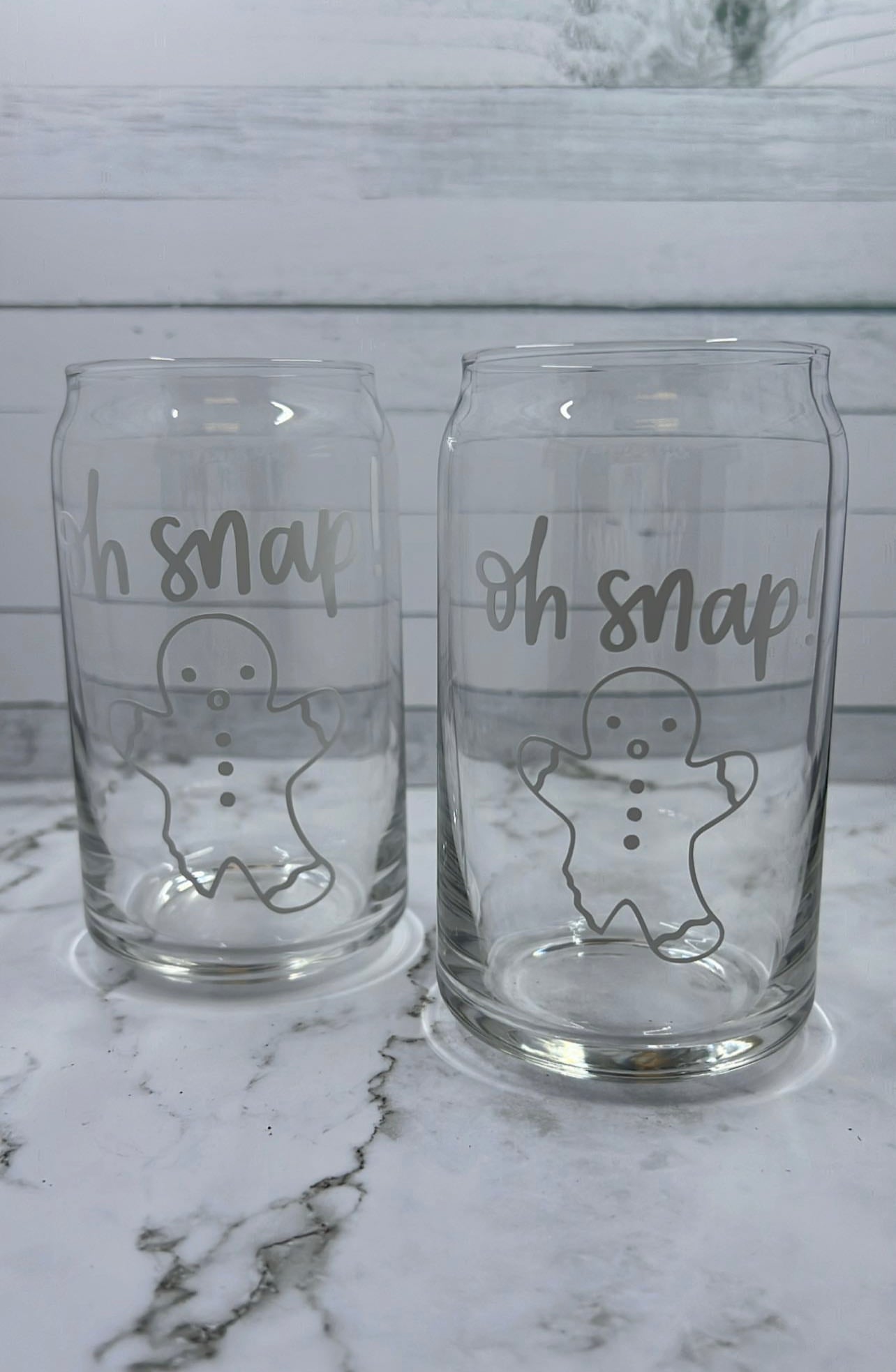 Oh Snap glass cup