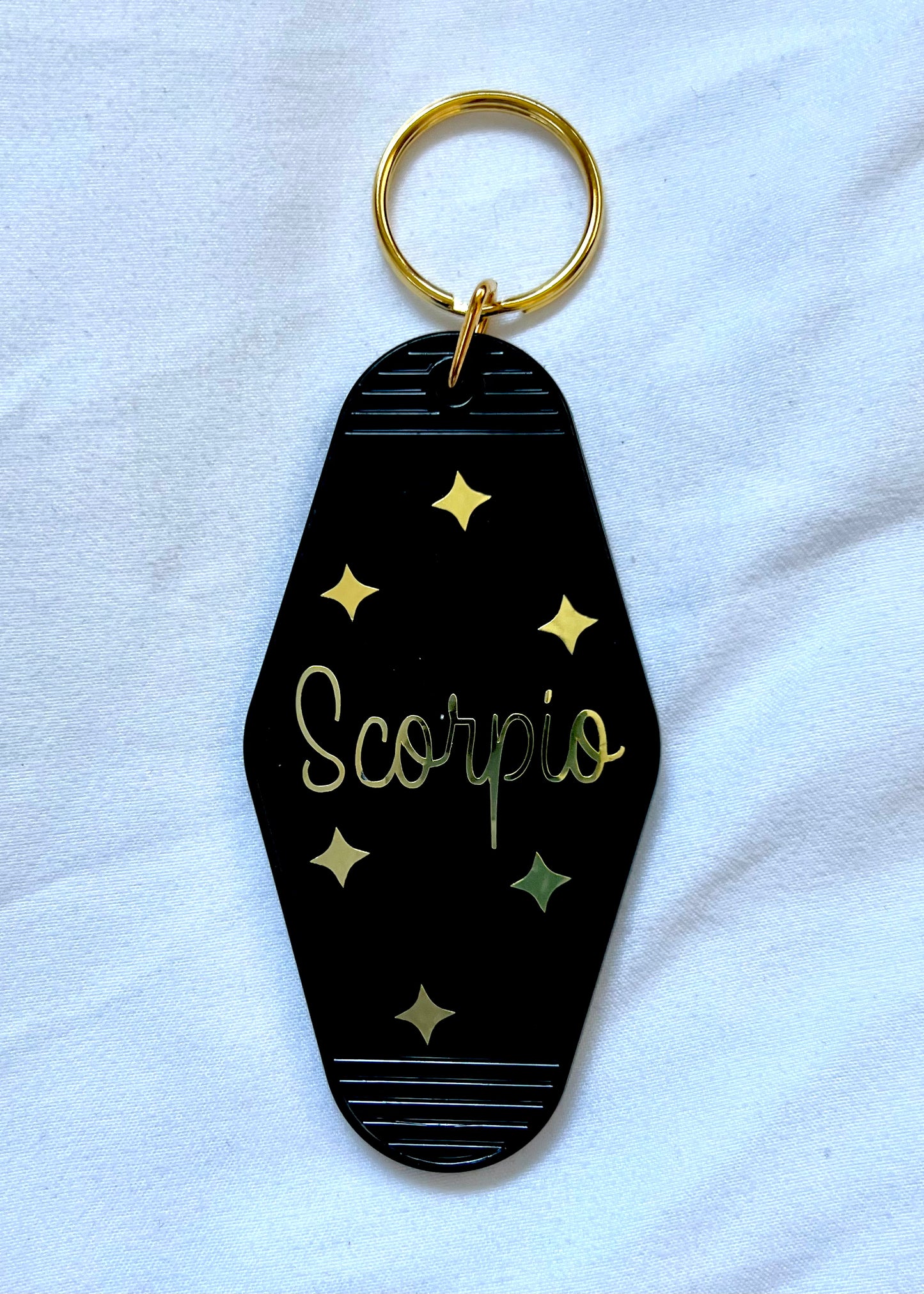 Zodiac Sign motel style keychain