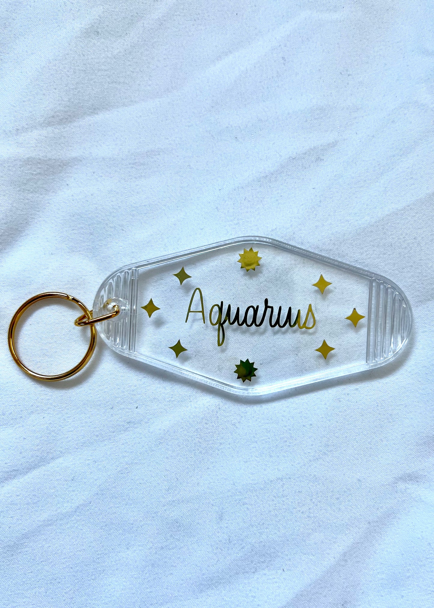 Zodiac Sign motel style keychain