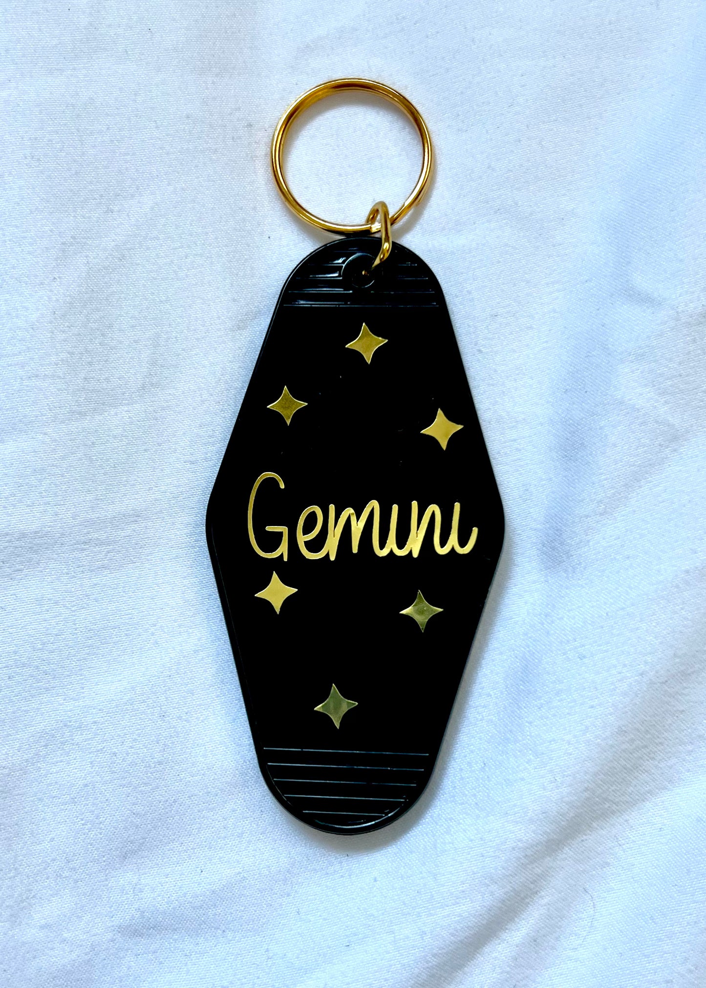 Zodiac Sign motel style keychain