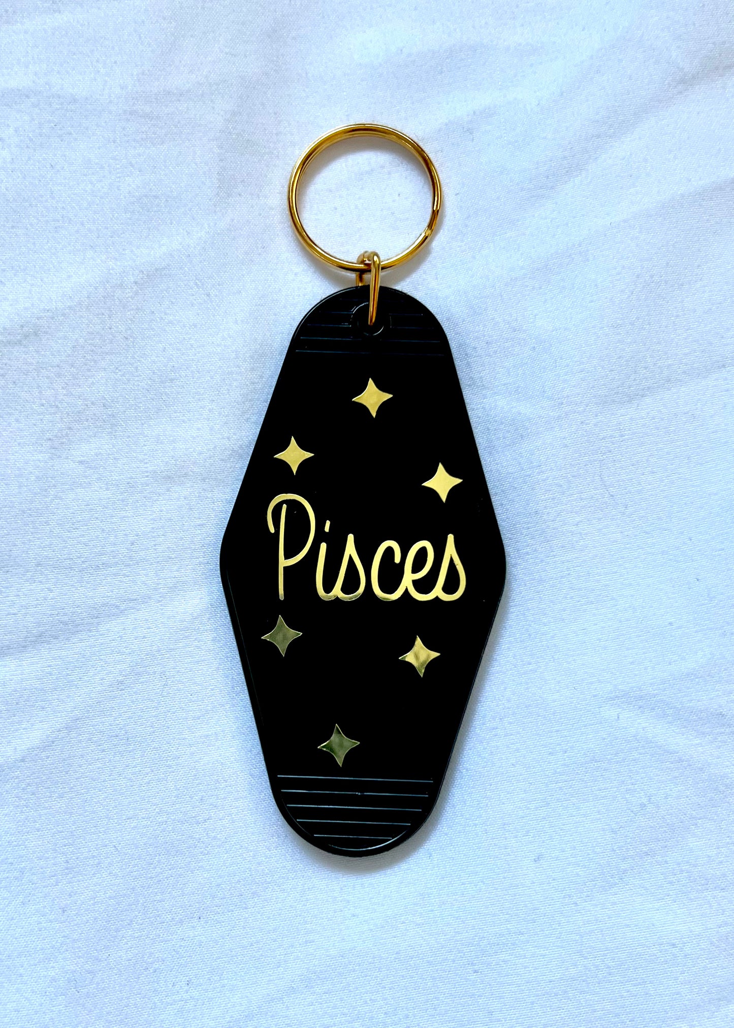 Zodiac Sign motel style keychain