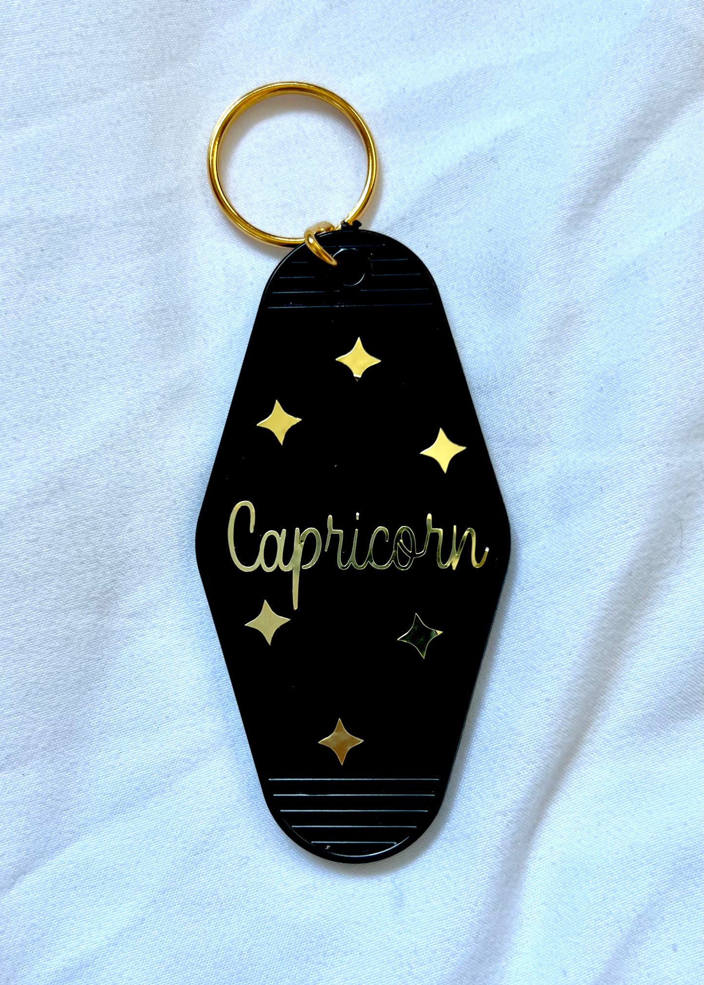 Zodiac Sign motel style keychain