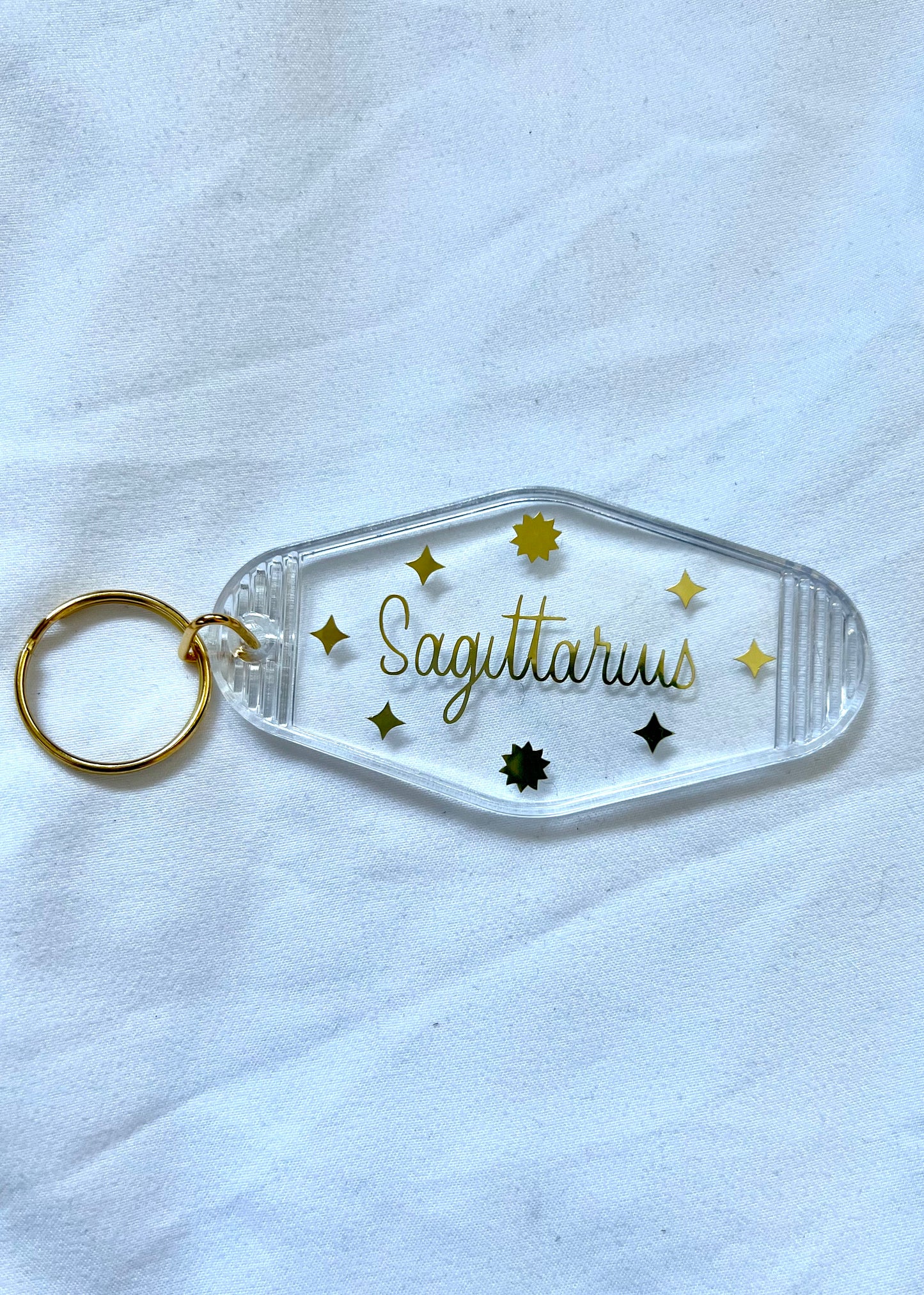 Zodiac Sign motel style keychain