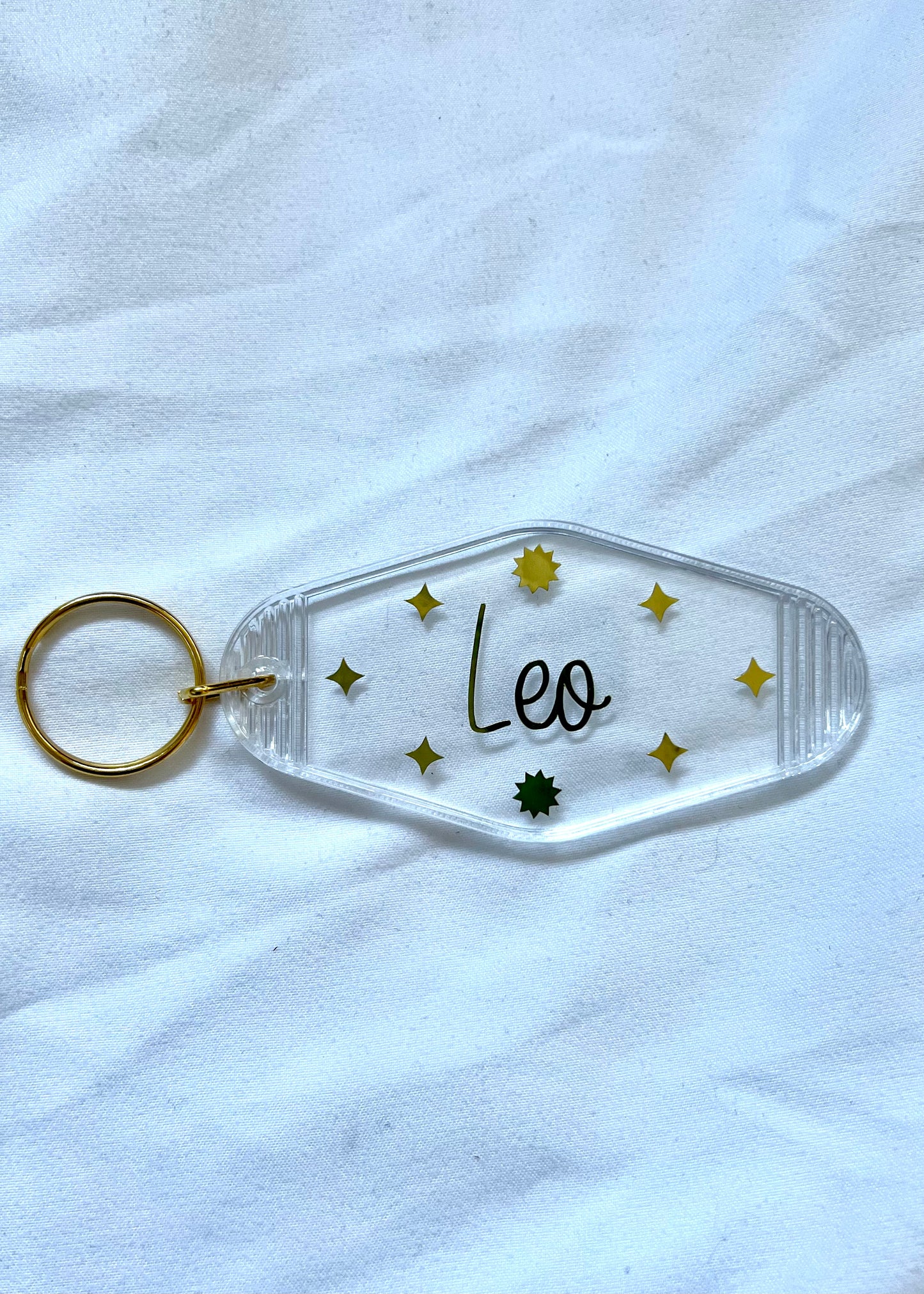 Zodiac Sign motel style keychain