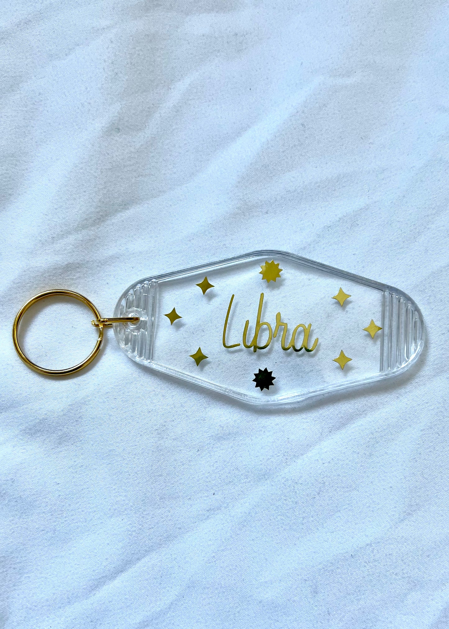 Zodiac Sign motel style keychain