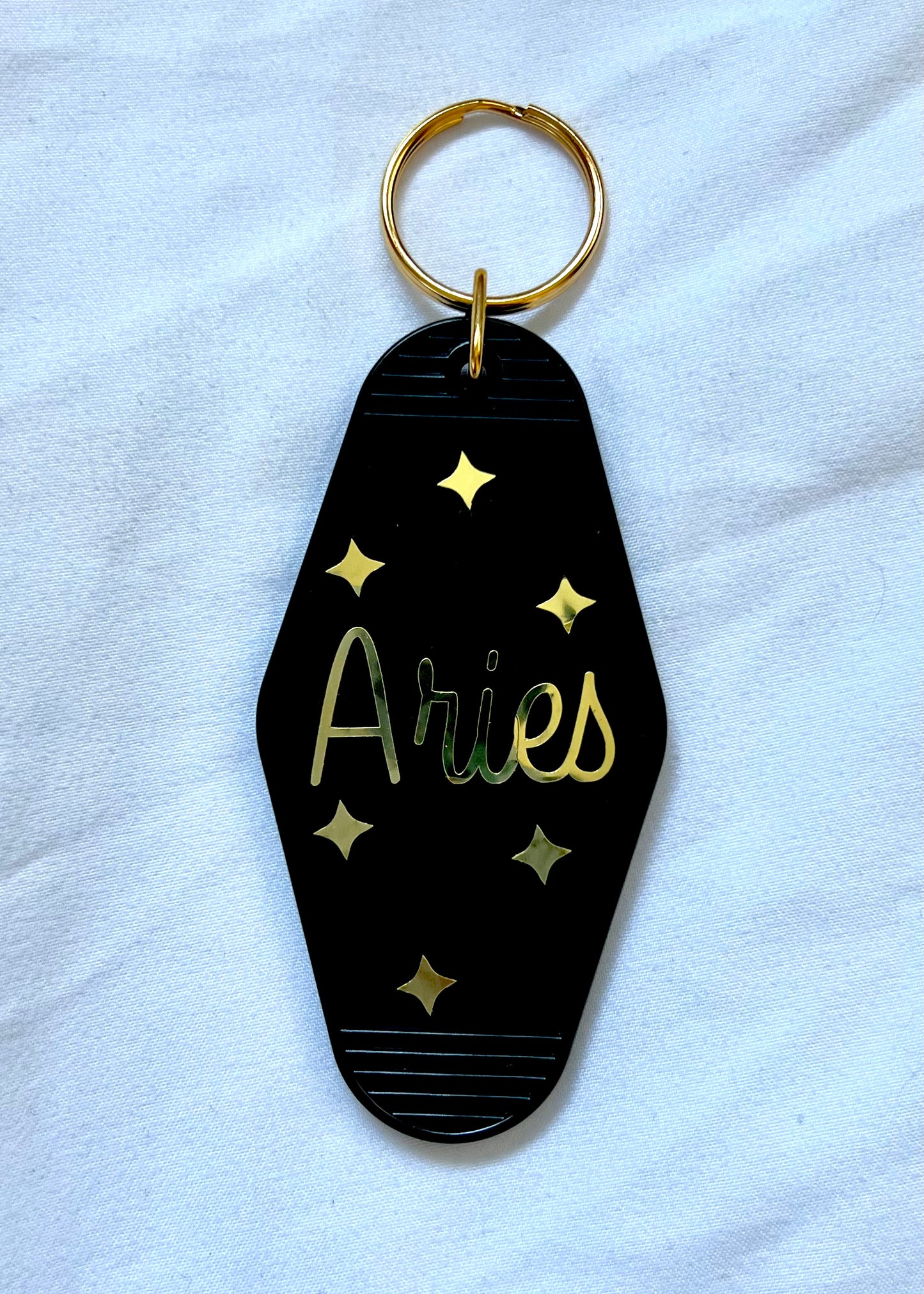 Zodiac Sign motel style keychain