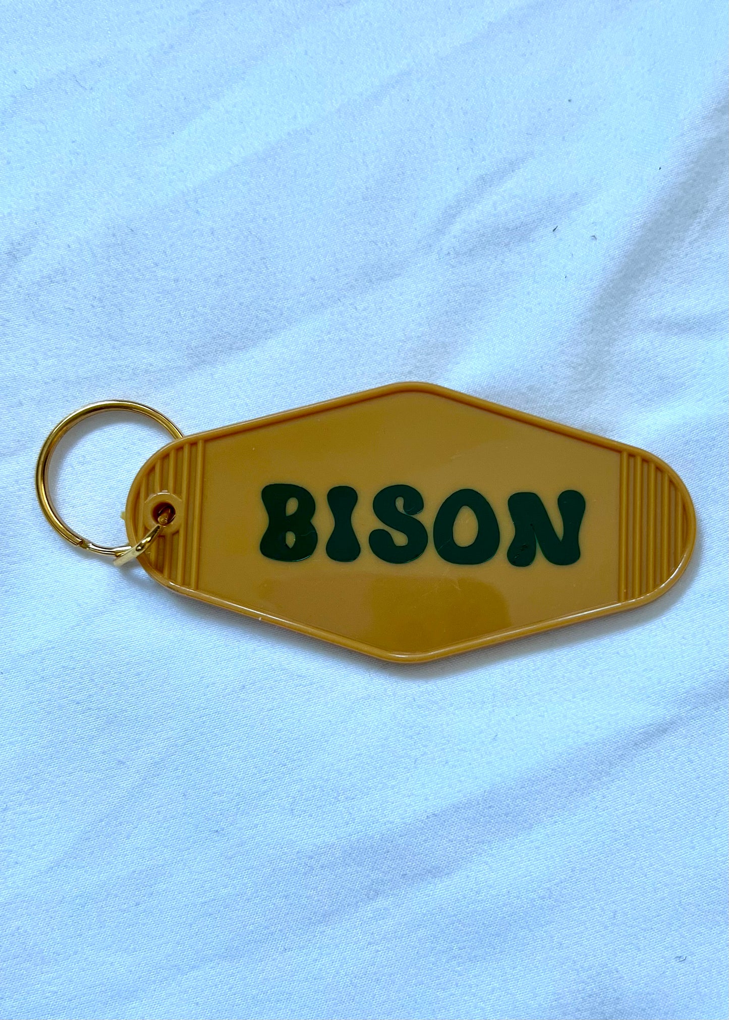 Bison motel style keychain