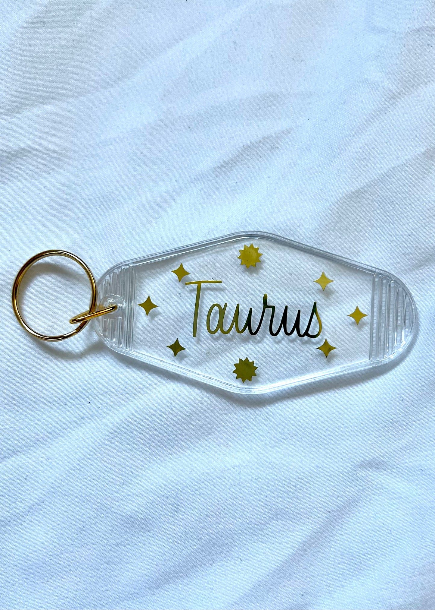 Zodiac Sign motel style keychain