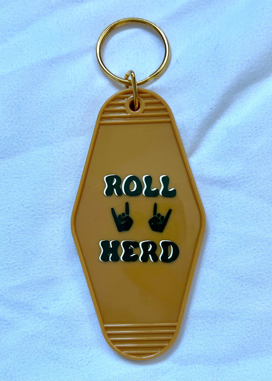 Roll Herd motel style keychain