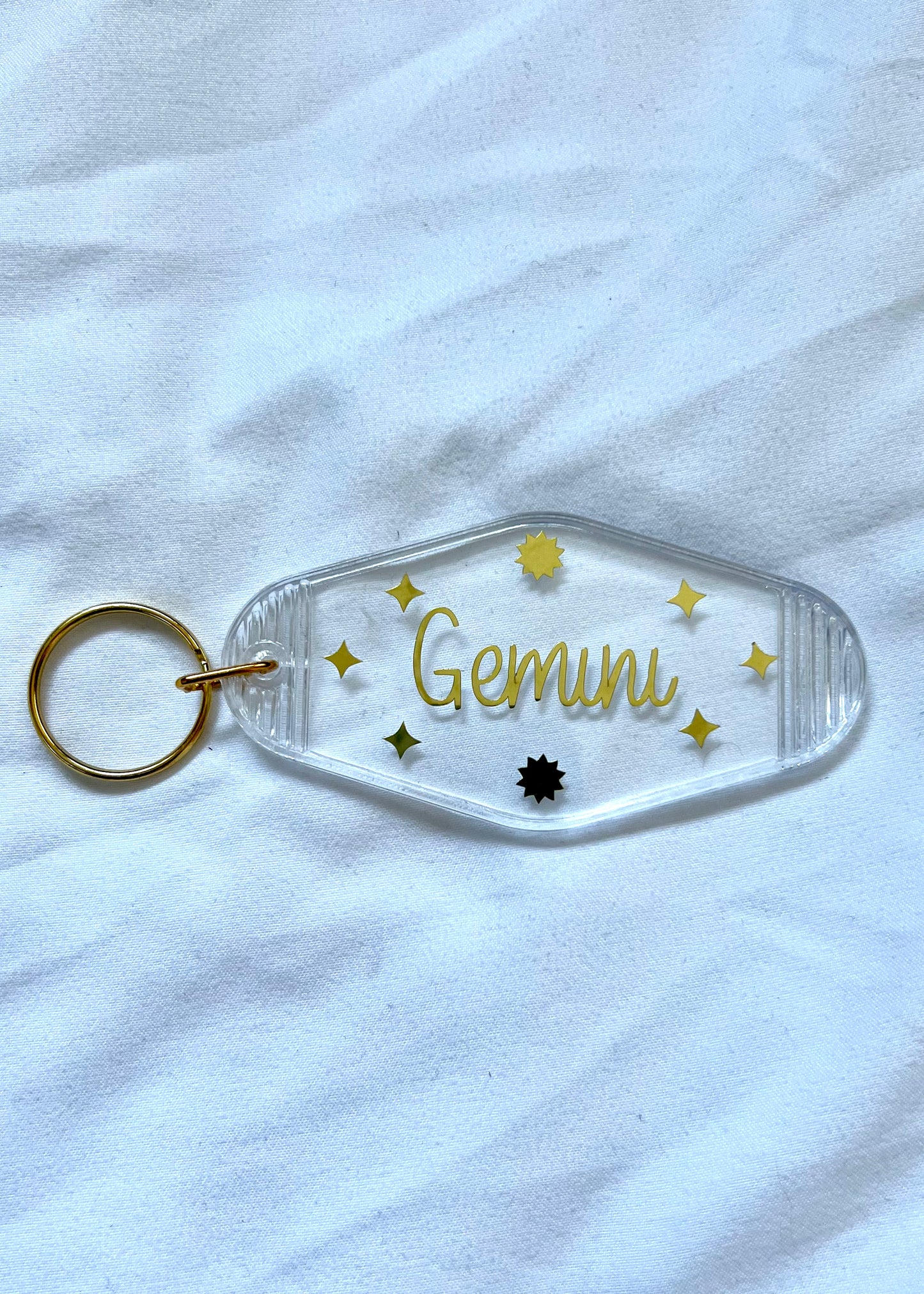 Zodiac Sign motel style keychain