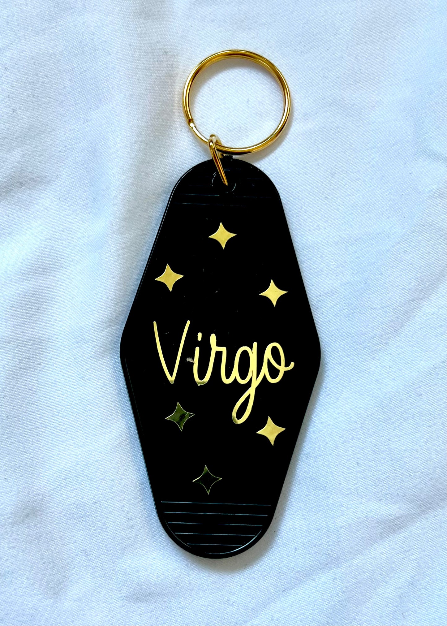 Zodiac Sign motel style keychain