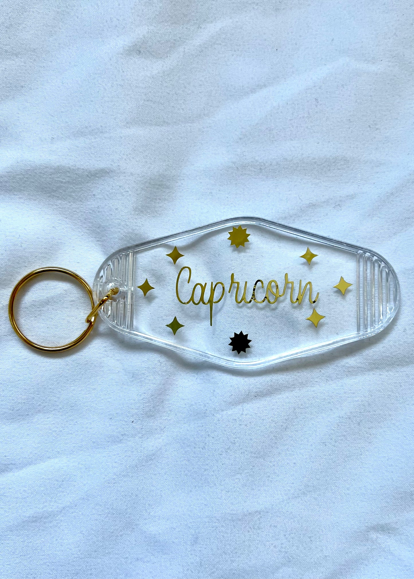 Zodiac Sign motel style keychain